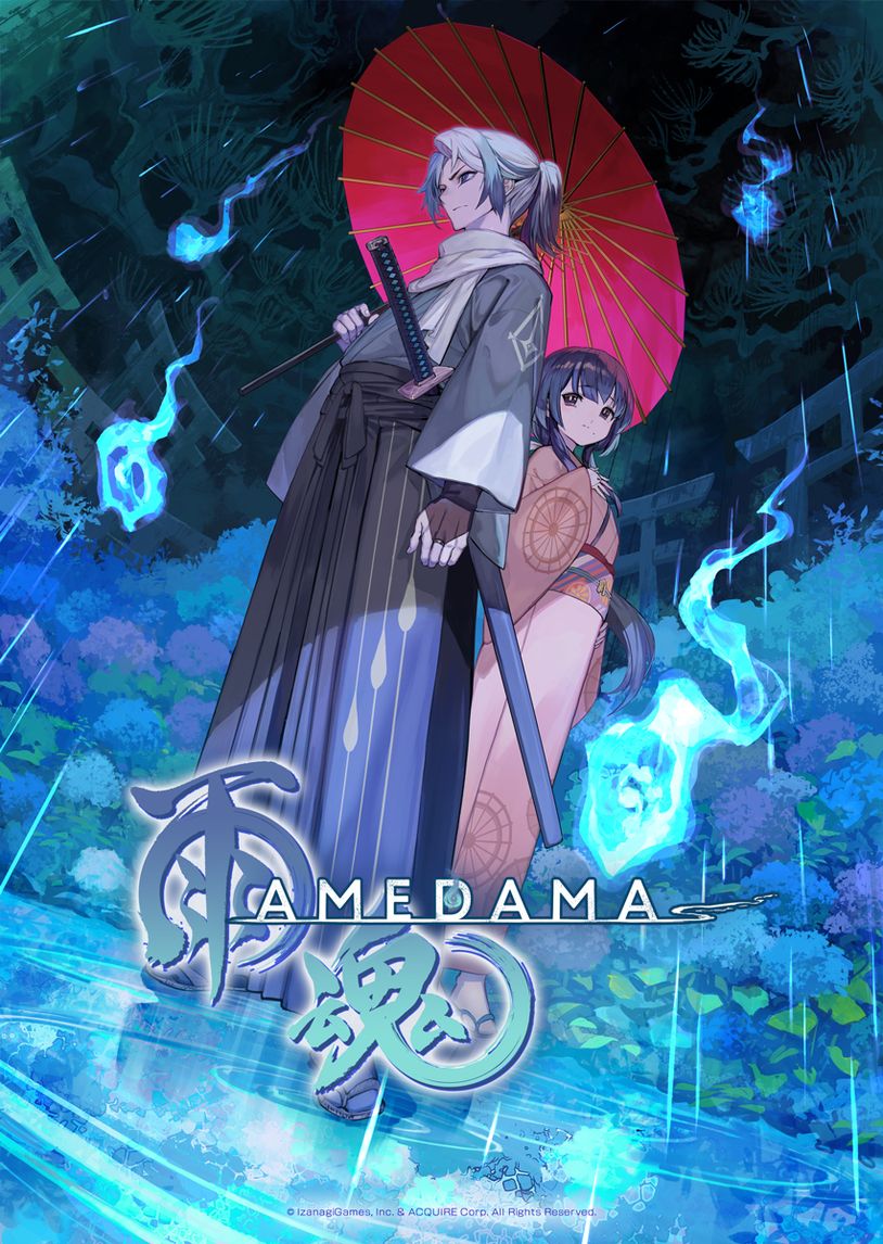 沙盒型横向卷轴动作冒险新作《⾬魂 - AMEDAMA -》公开lack绘制主视觉